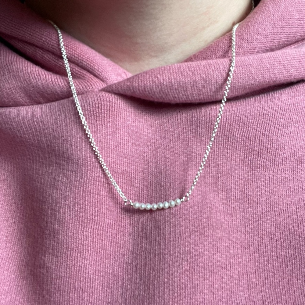 Sterling Silver and Pearl Necklace
